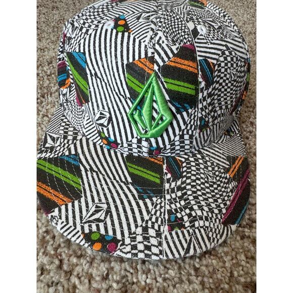 Volcom Old School size 7 1/4 - 7 5/8 Retro Hat/Cap; Embroidered Adult Skater - Picture 5 of 9